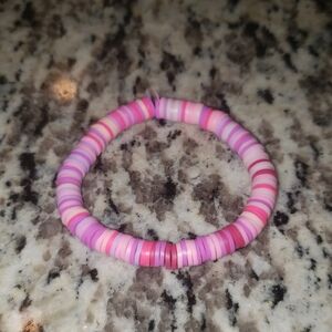 Pink and Purple Beaded Bracelet